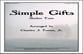 Simple Gifts Concert Band sheet music cover